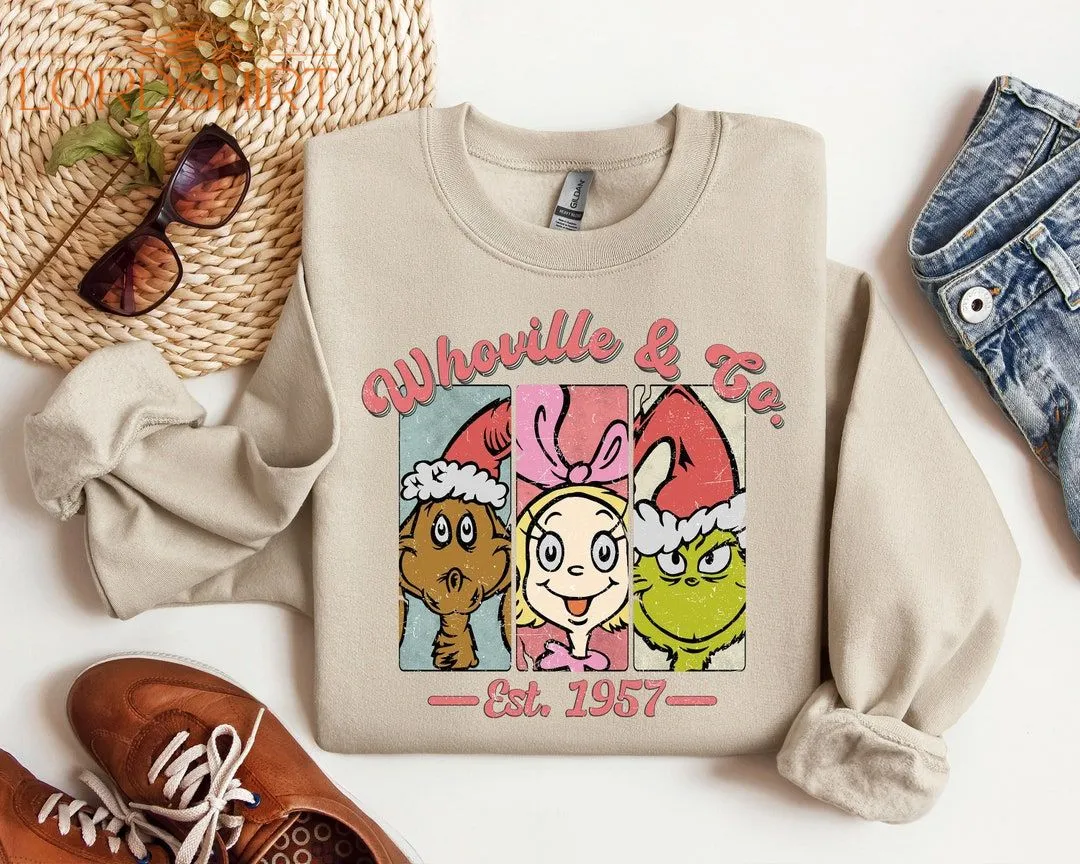 The Grinch Whoville Christmas Sweatshirt For Women New Year