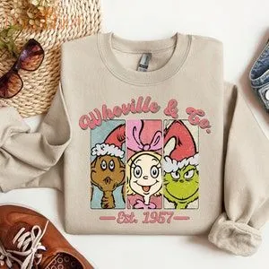 The Grinch Whoville Christmas Sweatshirt For Women New Year