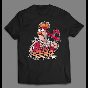 The Muppets Beaker Video Game Parody Meep Fighter Gamer Shirt