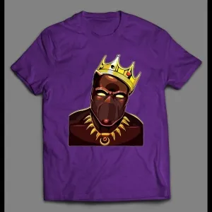 The Notorious Crowned King Black Panther Custom Art Shirt