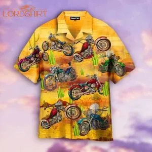 This Is Awesome So Cool Motocycle Vintage Aloha Hawaiian Shirt