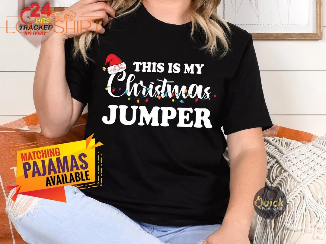 This Is My Christmas Jumper Ladies Christmas Shirt Merry