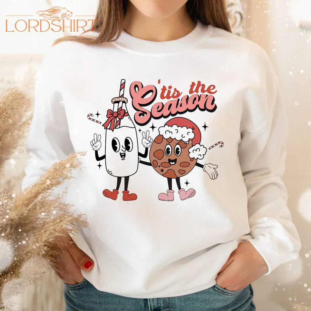 Tis The Season Christmas Shirt Groovy Retro Vintage Xmas