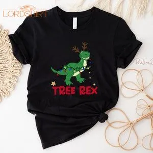 Tree Rex Christmas T-shirt T-rex Christmas Shirt Christmas