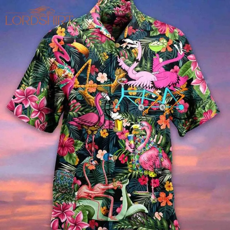 Tropical Flamigo Hawaiian Shirt