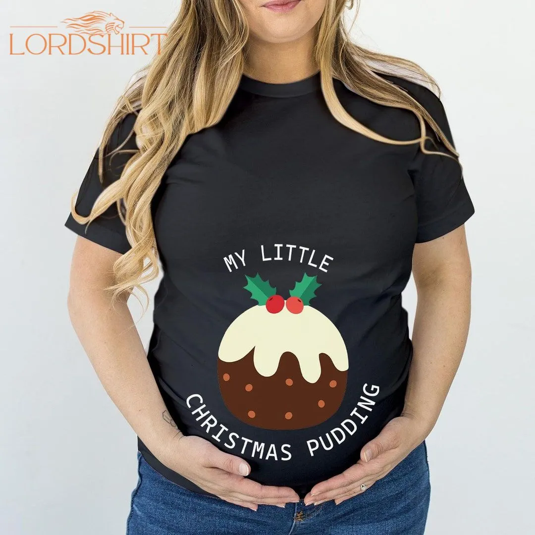 TSHIRT 5320 My Little Christmas Pudding Maternity T-shirt