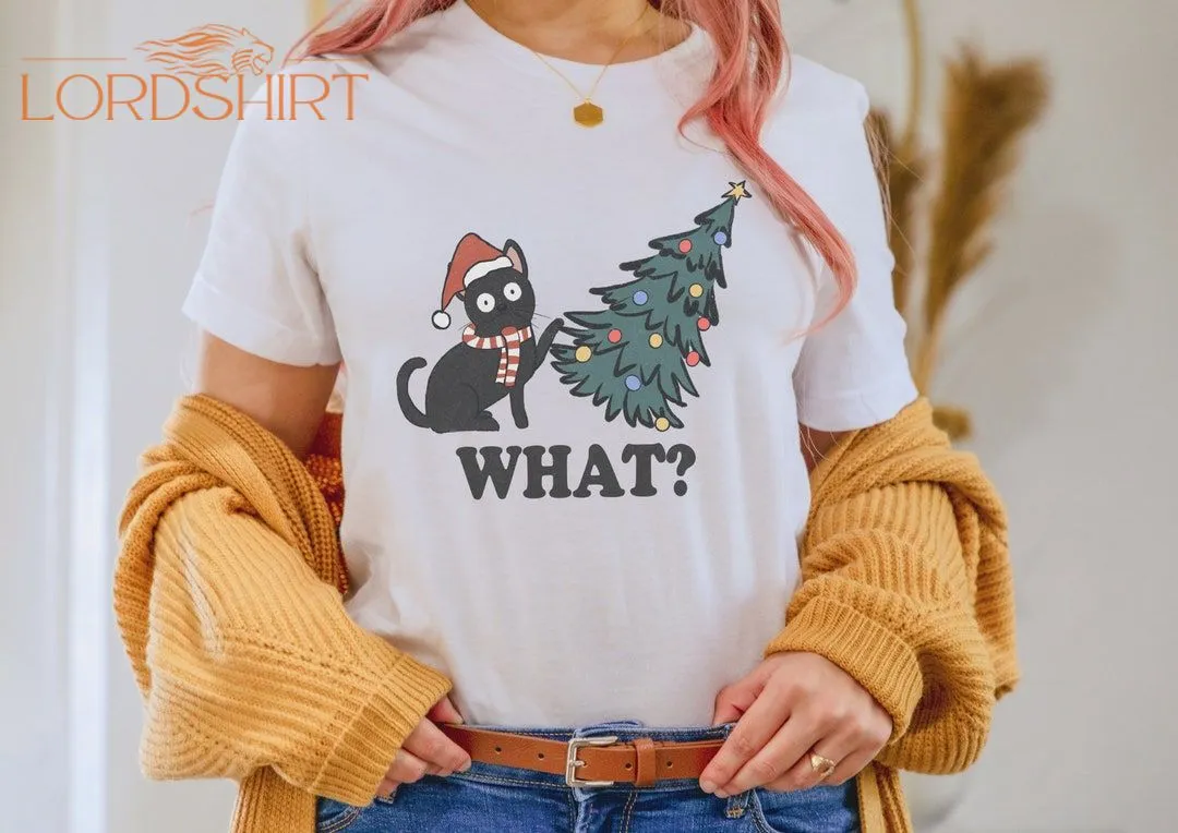 Tshirt Christmas Cat Tree Cool Cards Shirt Christmas Shirt