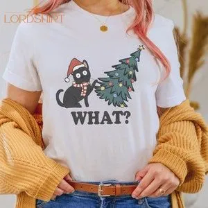 Tshirt Christmas Cat Tree Cool Cards Shirt Christmas Shirt