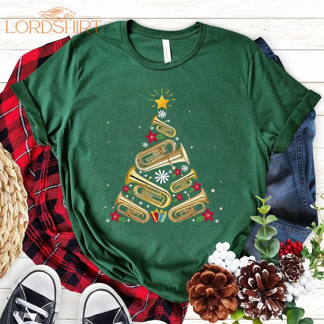 Tuba Christmas Tree Tuba Christmas Tree T-shirt For Men Women