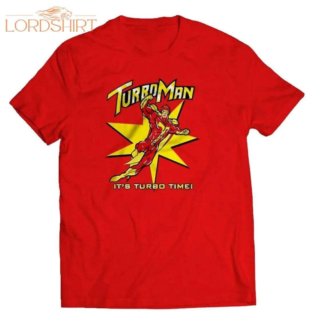 Turbo Man Christmas T-shirt Unisex Jingle Movie Action Figure