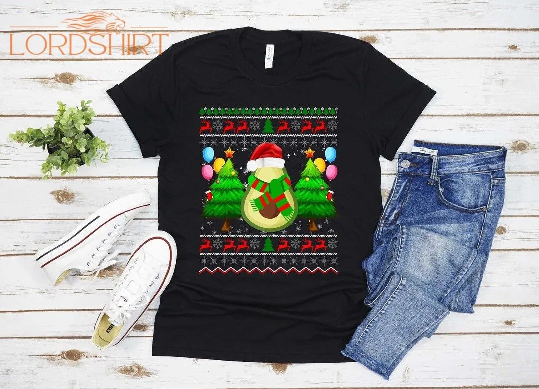 Ugly Avocado Christmas T-shirt For Men Women Christmas