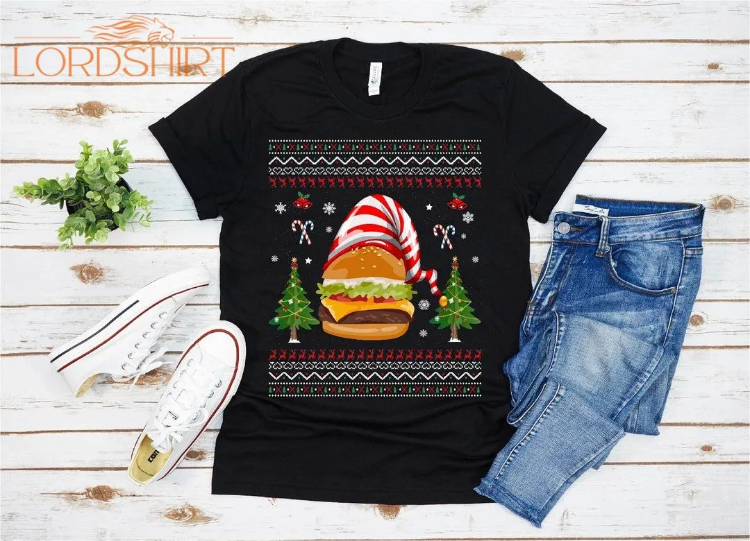 Ugly Burger Christmas T-shirt For Men Women Christmas