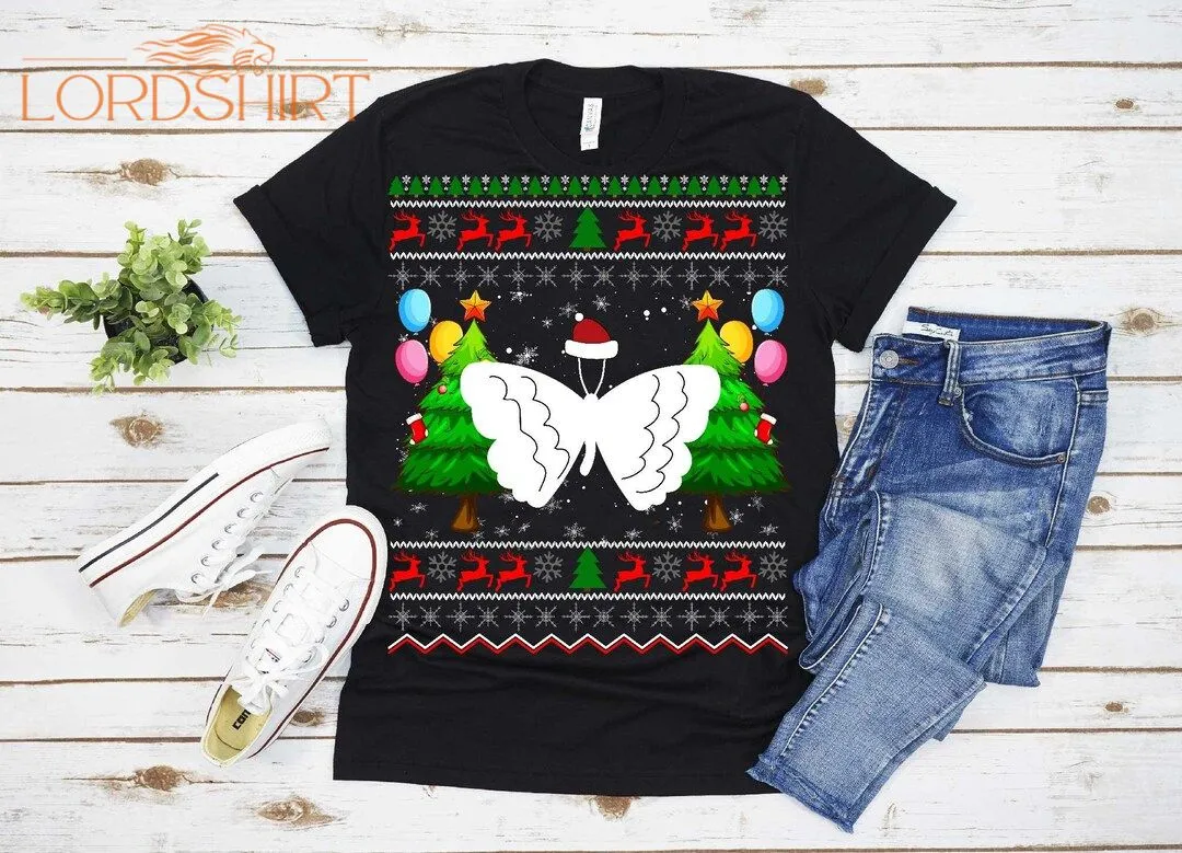 Ugly Butterfly Christmas T-shirt For Men Women Christmas