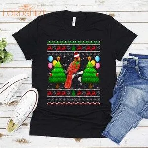 Ugly Cardinal Bird Christmas T-shirt For Men Women Christmas