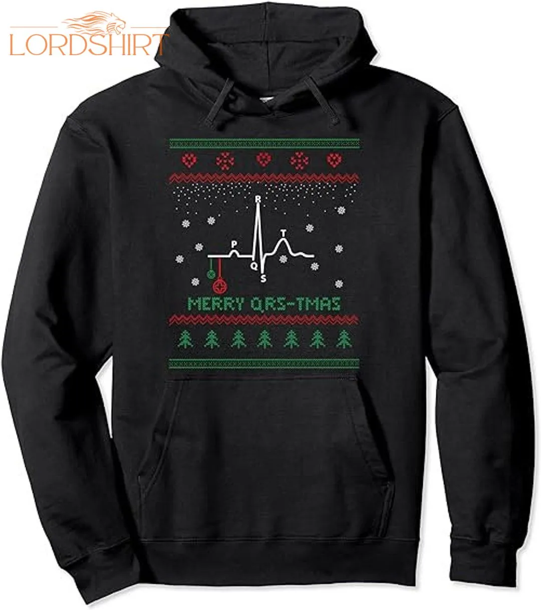 Ugly Christmas Sweater For Nurse Cardiology Medical T-shirt