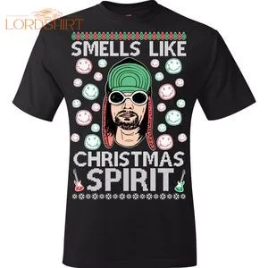 Ugly Christmas T-shirt Smells Like Christmas Spirit Tee Shirt