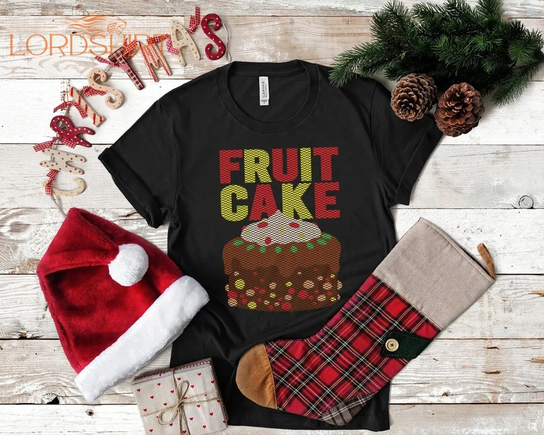 Ugly Fruit Cake Christmas T-shirt Funny Xmas Tank Top