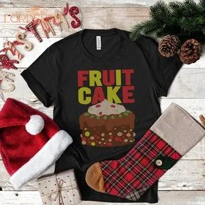 Ugly Fruit Cake Christmas T-shirt Funny Xmas Tank Top