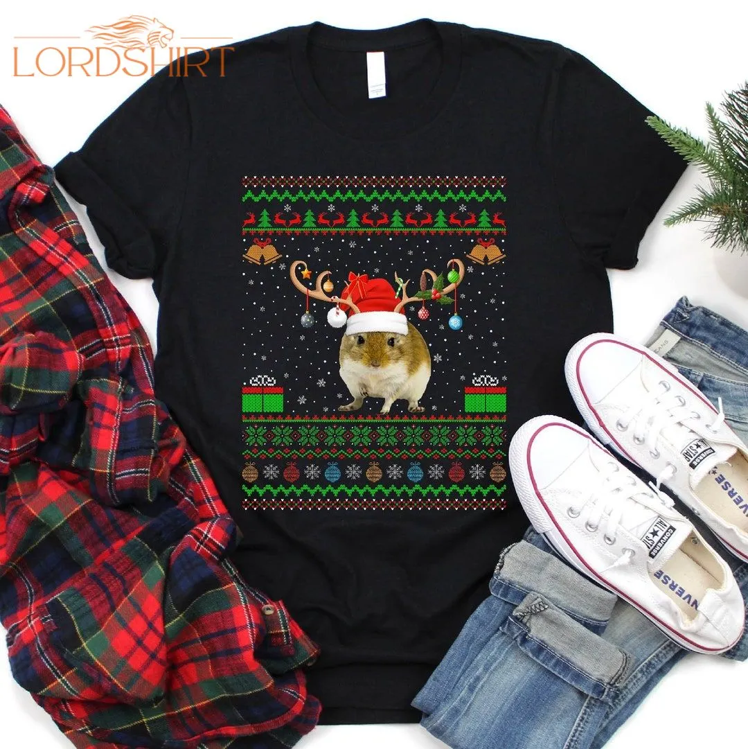 Ugly Gerbil Christmas T-shirt For Men Women Girls Kids