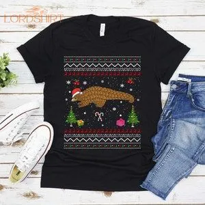 Ugly Pangolin Christmas T-shirt For Men Women Christmas