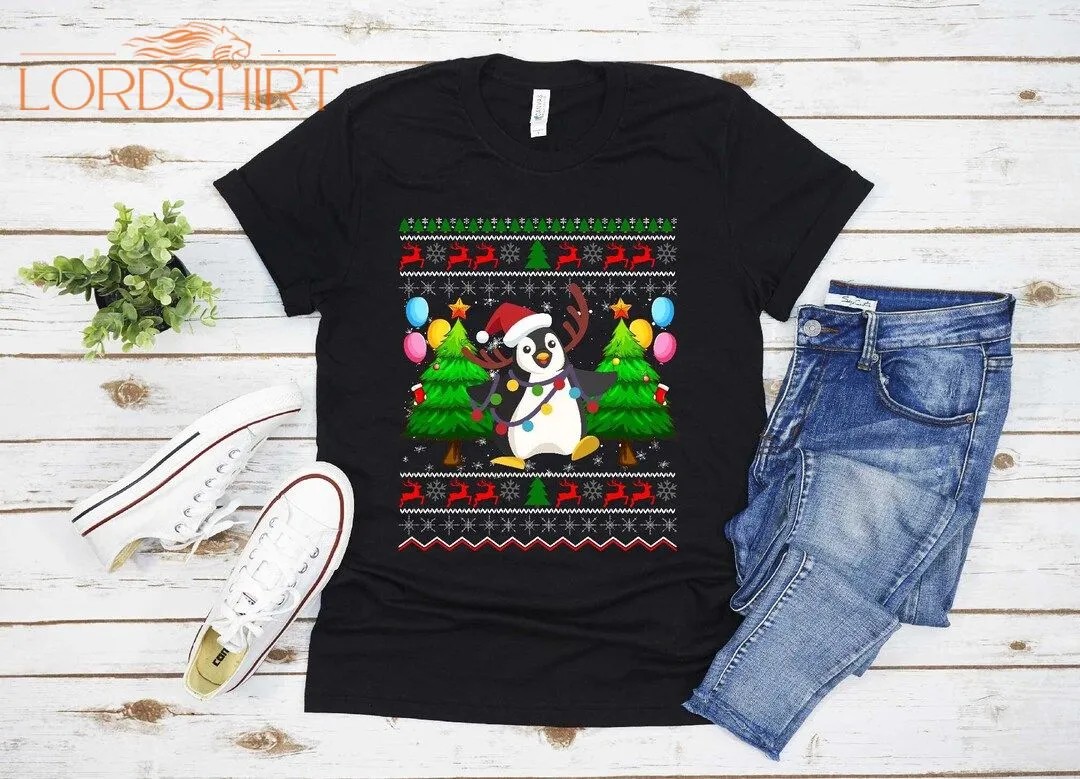 Ugly Penguin Christmas T-shirt For Men Women Christmas