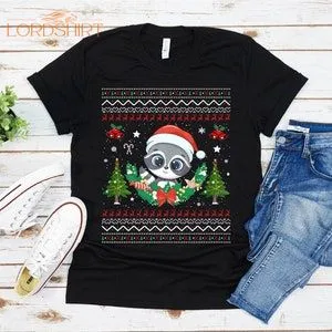 Ugly Raccoon Christmas T-shirt For Men Women Christmas