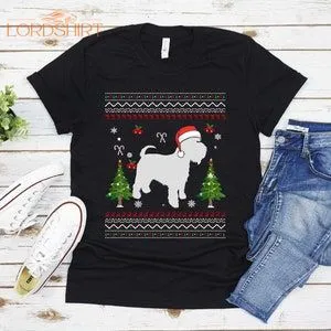 Ugly Scottish Terrier Dog Christmas T-shirt For Men Women