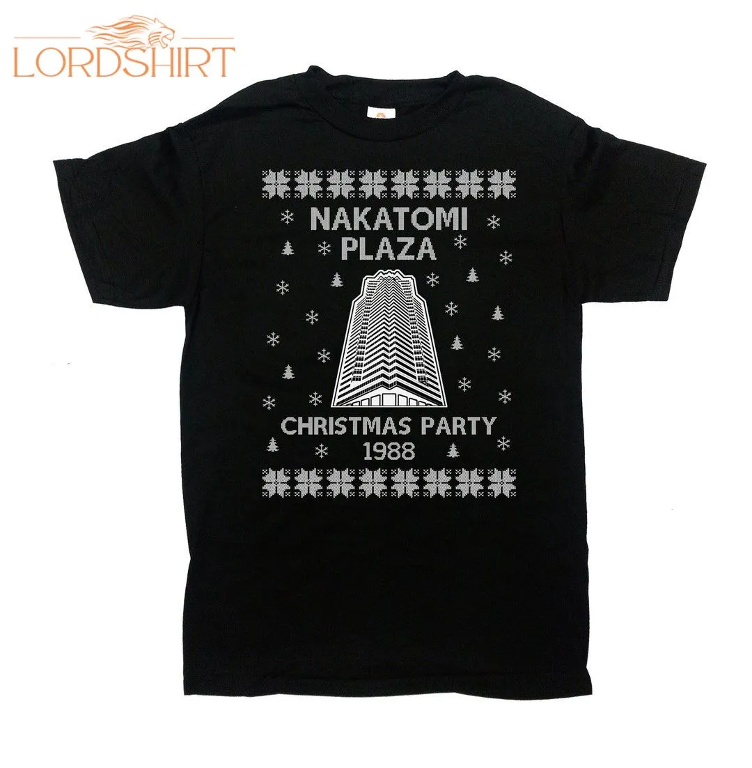 Ugly Sweater Shirt Nakatomi Plaza T Shirt Holiday Movie Tshirt