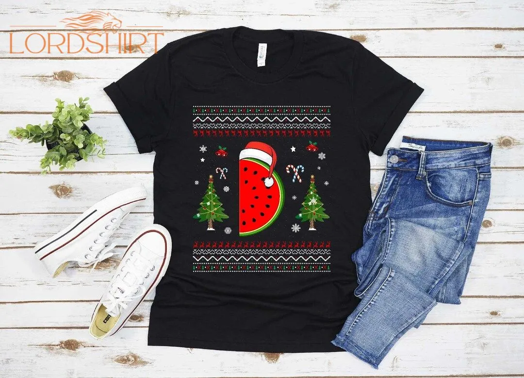 Ugly Water Melon Christmas T-shirt For Men Women Christmas