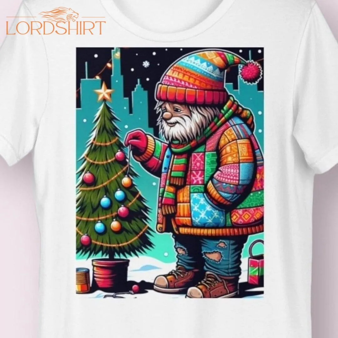 Urban Hobo Christmas Tshirt Fun Xmas Shirt Festive Tee