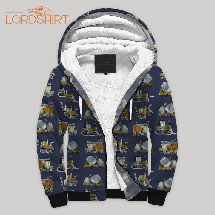 Urban Playground Fleece Zip Hoodie All Over Print