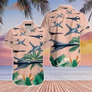 Us Air Force Rockwell B-1 Lancer Hawaiian Shirt