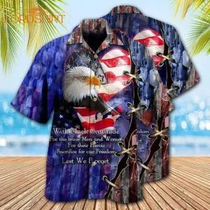 Veteran Thank You Veterans From The Heart With Eagle Hawaiian Shirt