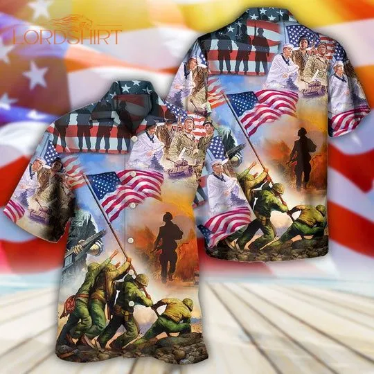 Veteran Usa Veteran Proud Hawaiian Shirt