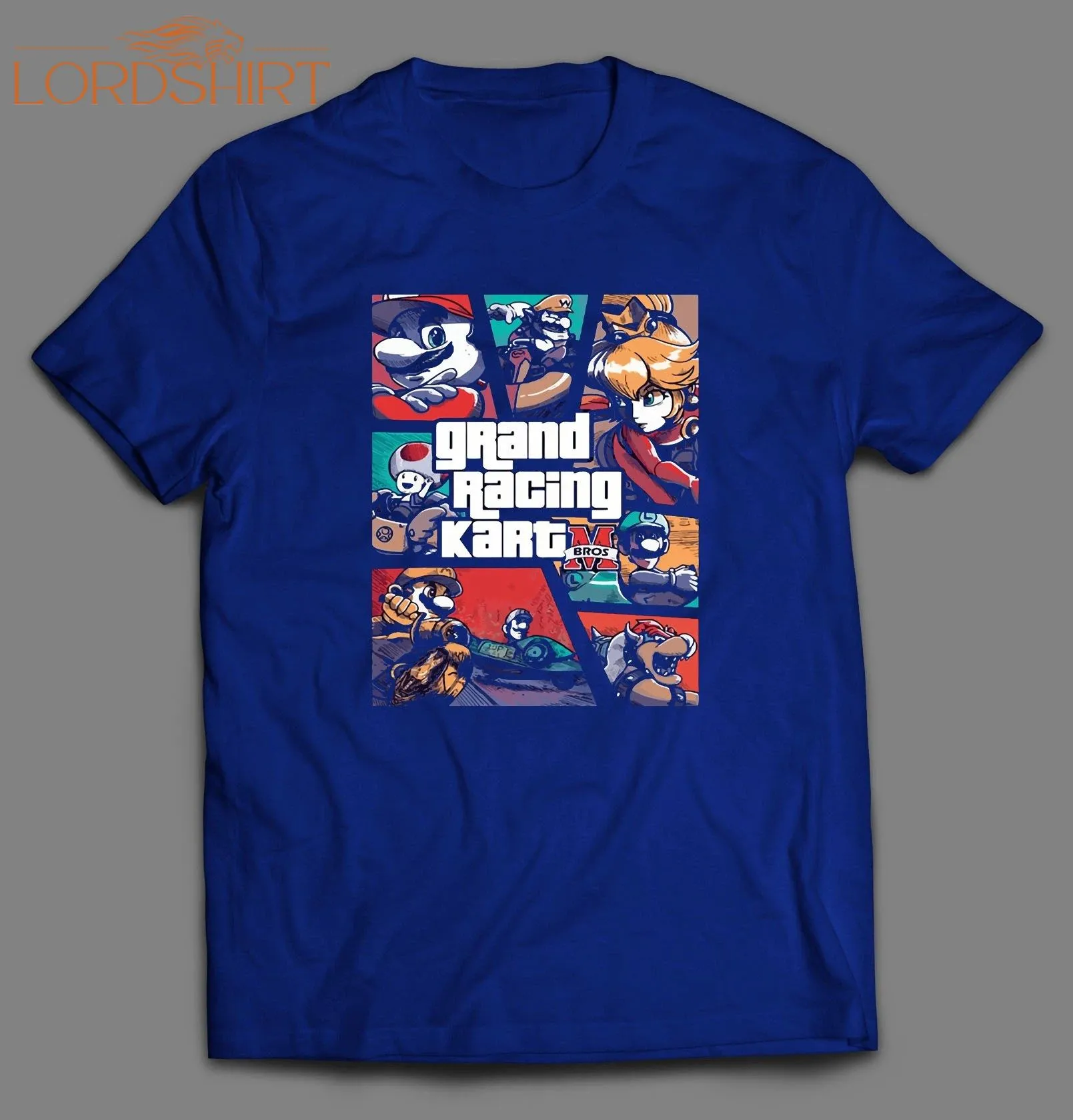 Video Game Mashup Parody Grand Racing Cart Shirt