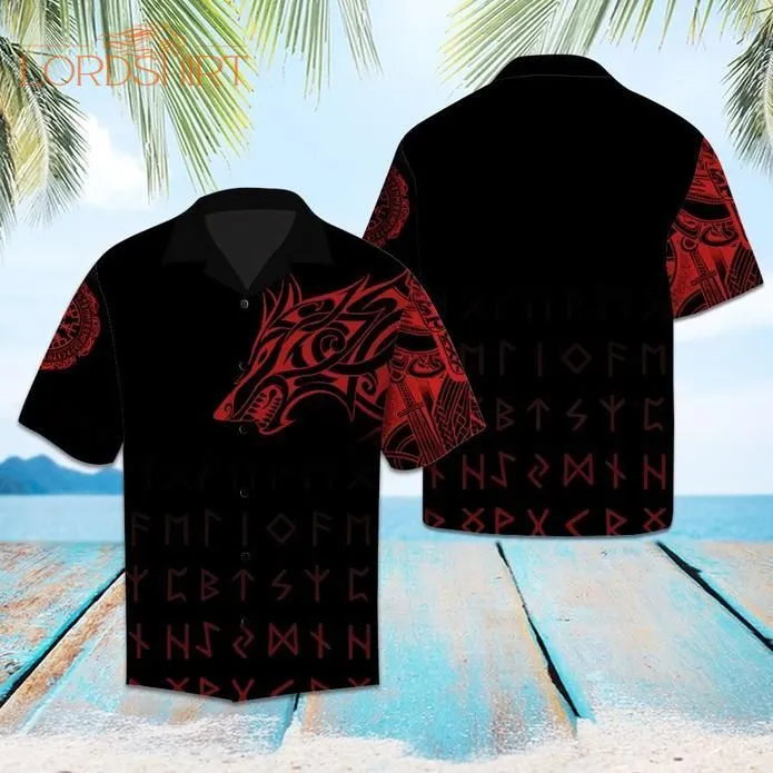 Viking Wolf Hawaiian Shirt