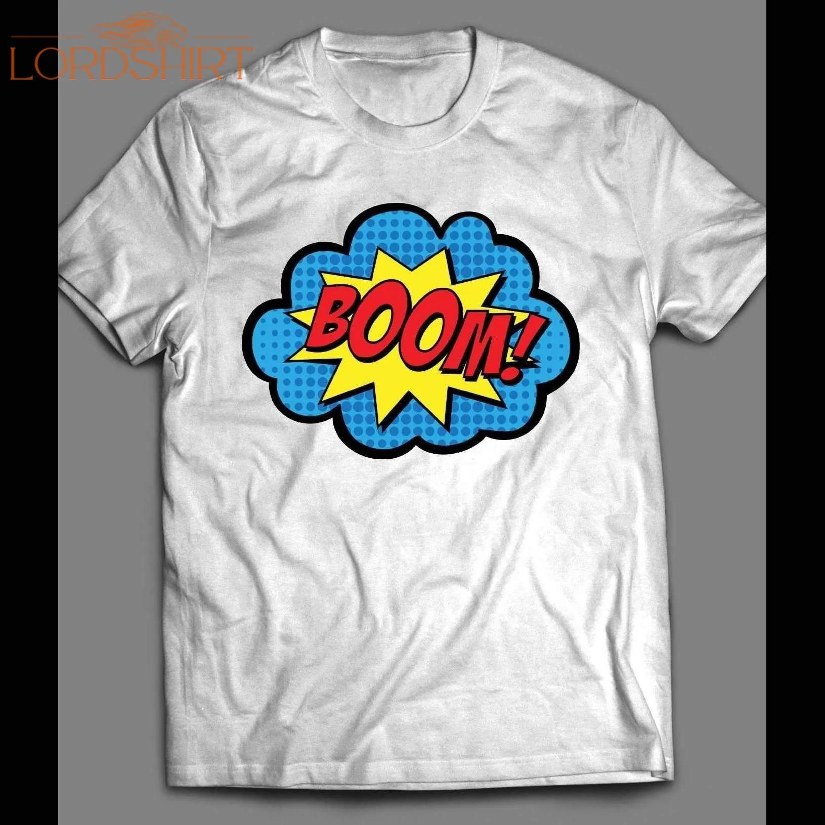 Vintage Colorful Comic Book Boom!! Action Shirt