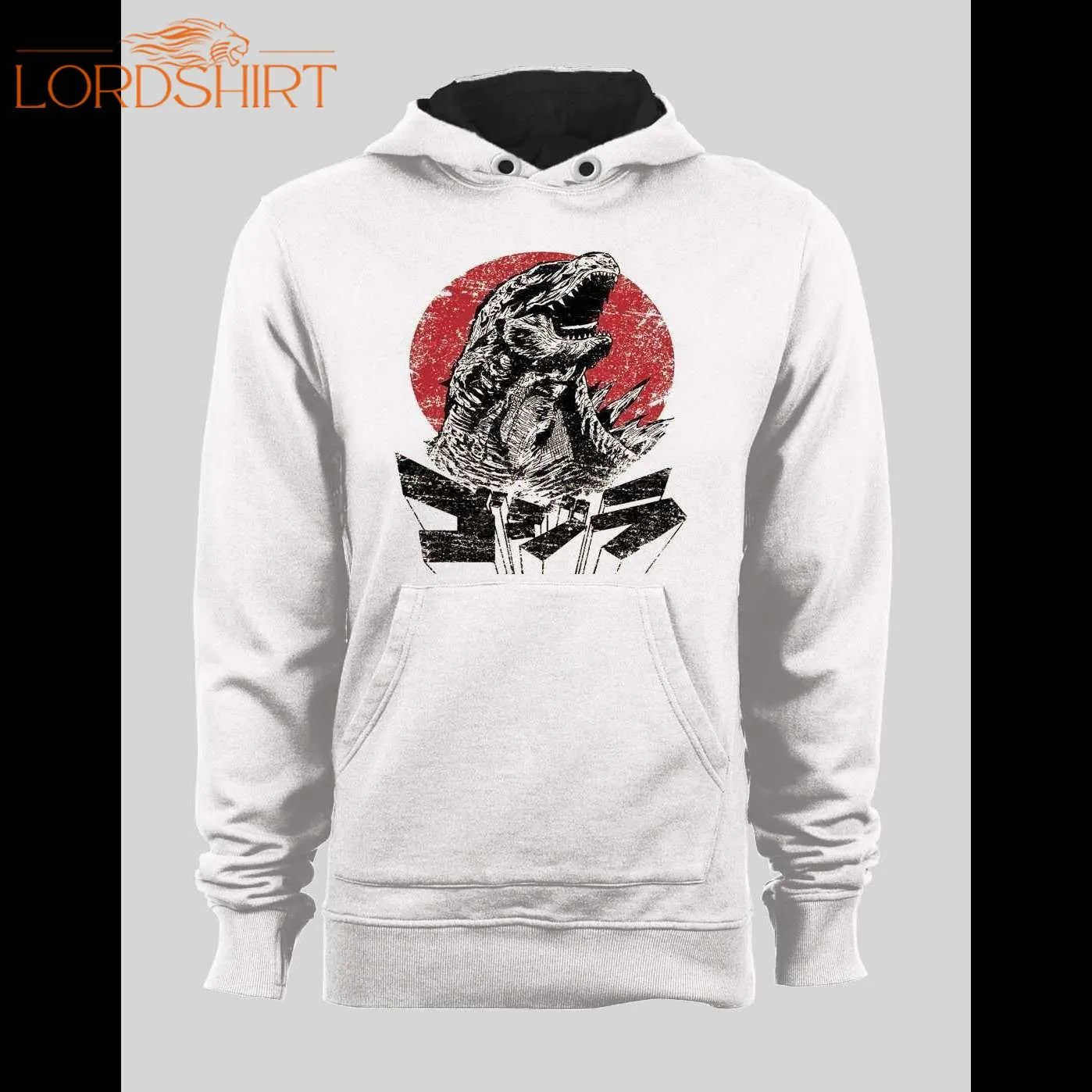 Vintage Godzilla Japanese Art Design Hoodie / Sweatshirt