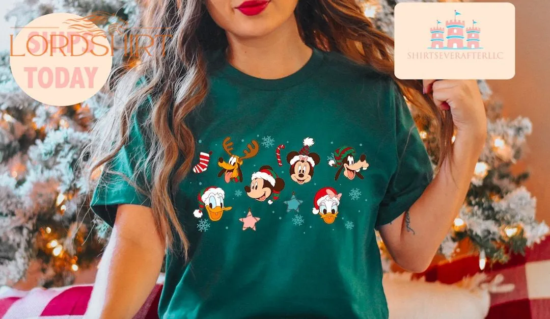 Vintage Mickey And Friend Christmas Shirtdisney Ears