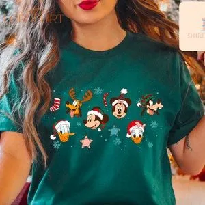 Vintage Mickey And Friend Christmas Shirtdisney Ears