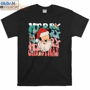 Vintage Mickey Santa Retro Merry Christmas T Shirt Hoodie