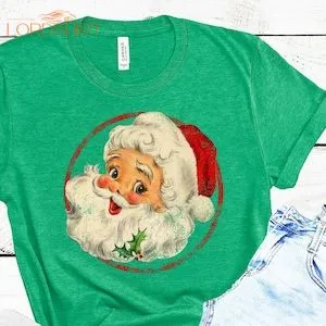 Vintage Santa Claus Christmas Shirt Family Christmas Vintage