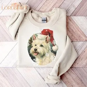 Vintage Westie Sweater West Highland White Terrier Christmas