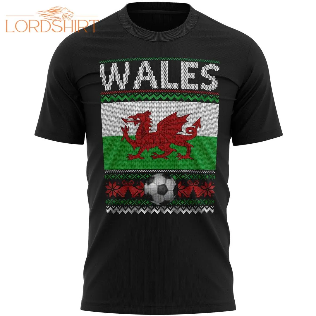 Wales Christmas T Shirt Football Christmas Tshirt For Him Or