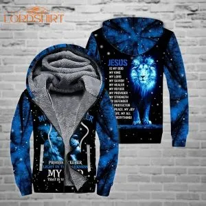 Way Maker Miracle Worker Fleece Zip Hoodie All Over Print