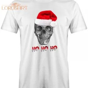 Weihnachtsmann Totenkopf Ho Ho Ho Weihnachten Herren