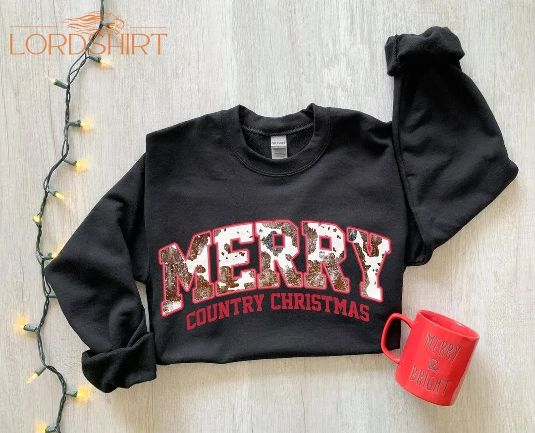 Western Christmas Sweater Christmas Sweater Merry Country