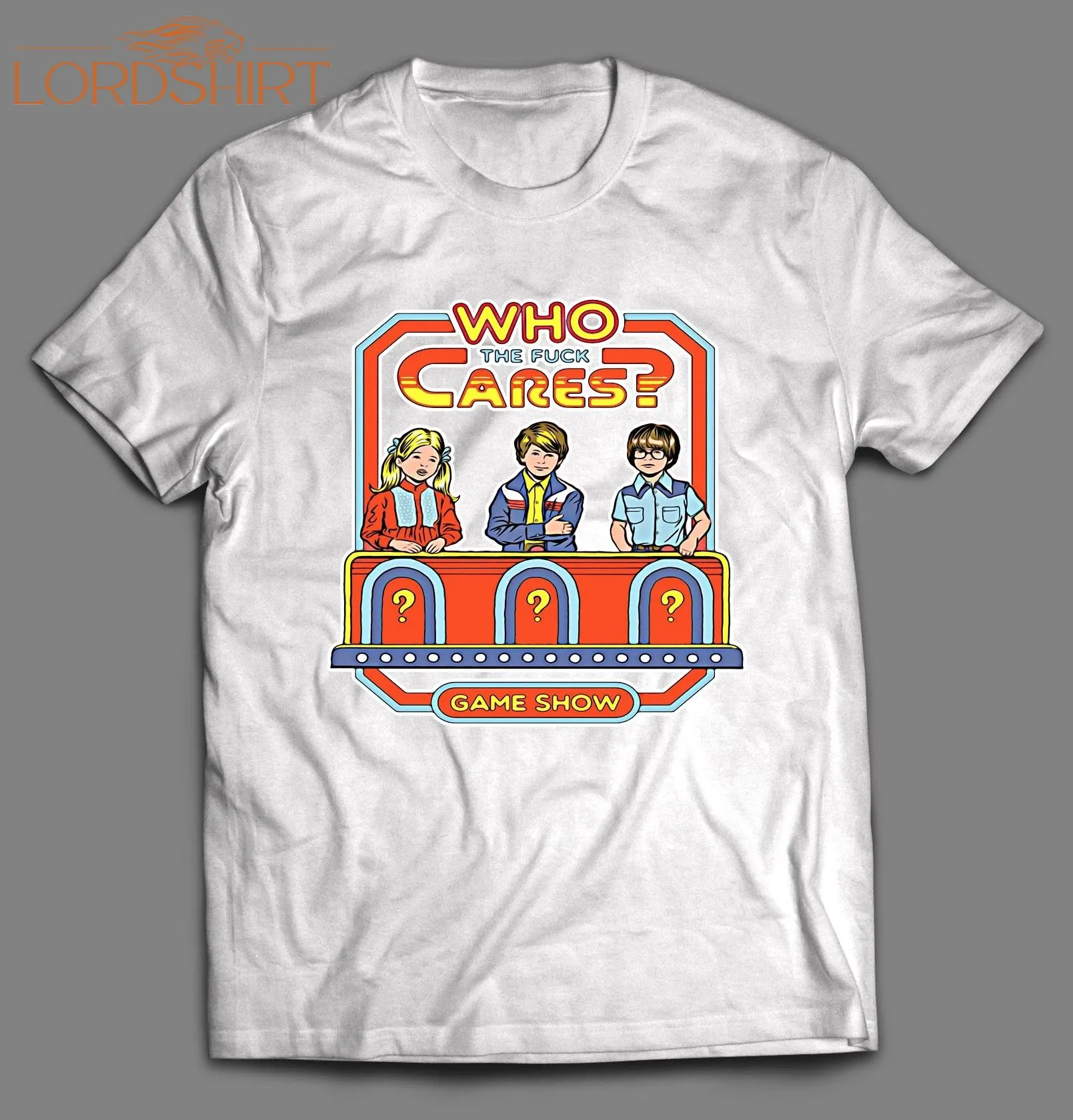 Who The F*ck Cares Game Show Parody Shirt