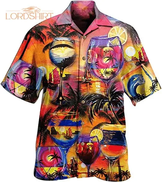 Wine Dining Beach Hawaiian Shirt