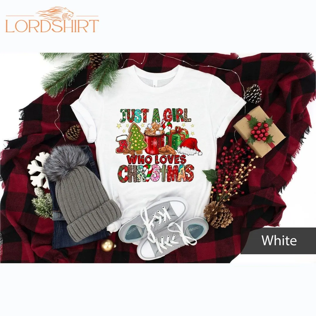 Women's Christmas Sweatshirt Just A Girl Who Loves